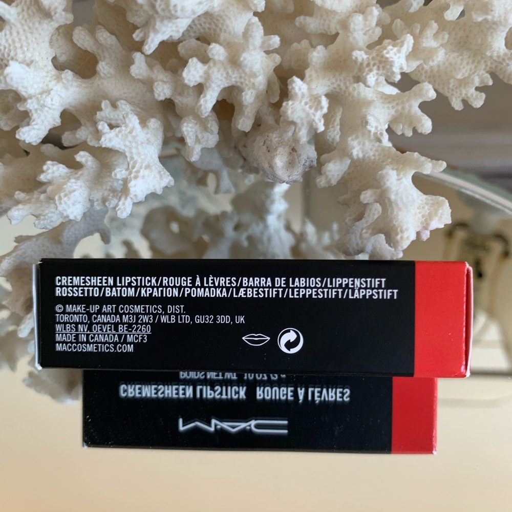 MAC Cremesheen Lipstick Pretty Boy Shade 231 Classic Red Coral Discontinued Item - Picture 7 of 11